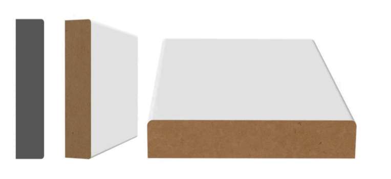 Moulures MDF ZEN 5/8 X 4 1/2'' X 8'