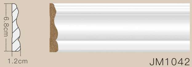 Moulures MDF Coloniale 1/2 X 2 11/16'' X 8'